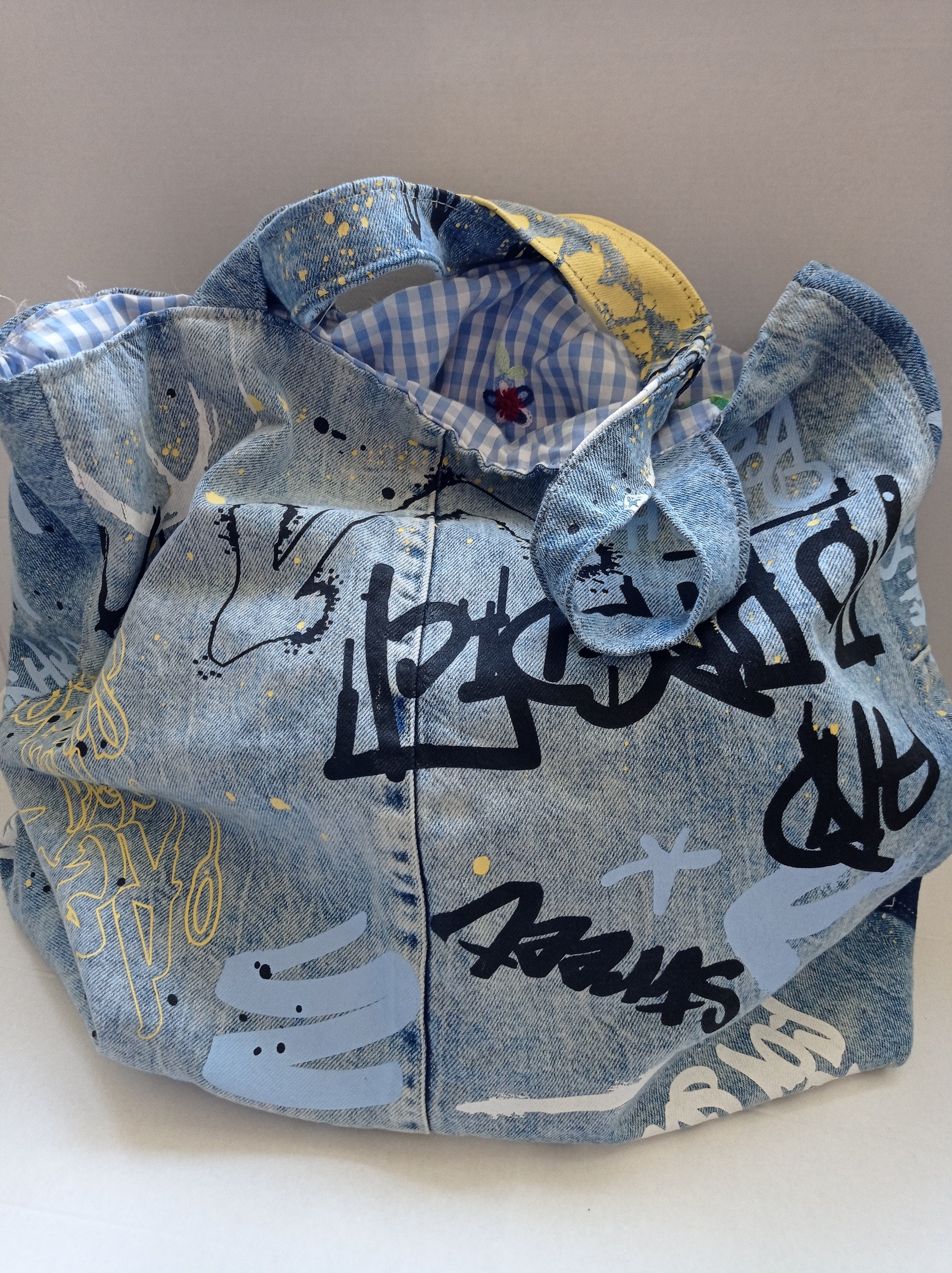 Mega borsa jeans